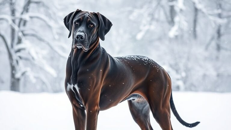 Great Dane & Snow