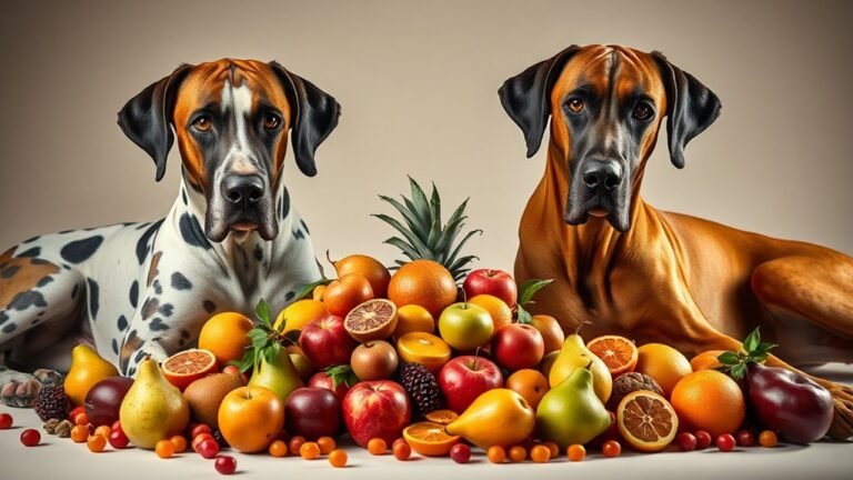 Great Dane & Fruits