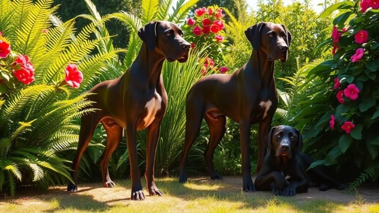 Great Danes & Plants