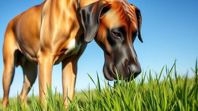 Why Great Danes eat grass