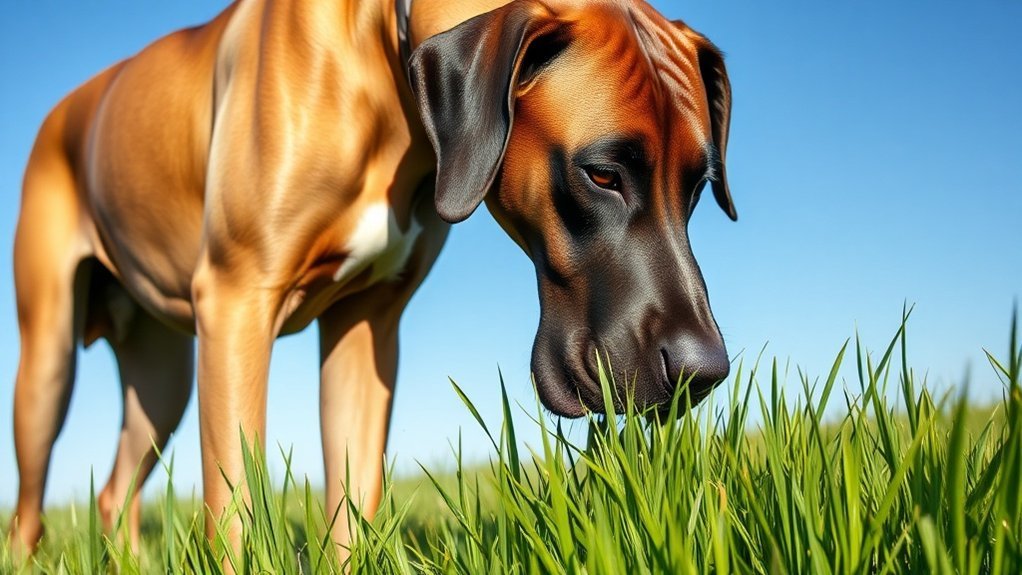 Why Great Danes eat grass