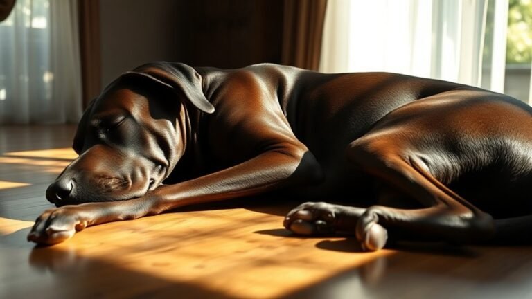 Great Dane Sleeping