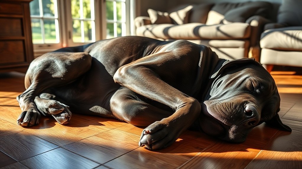 Sleeping Positions Great Dane