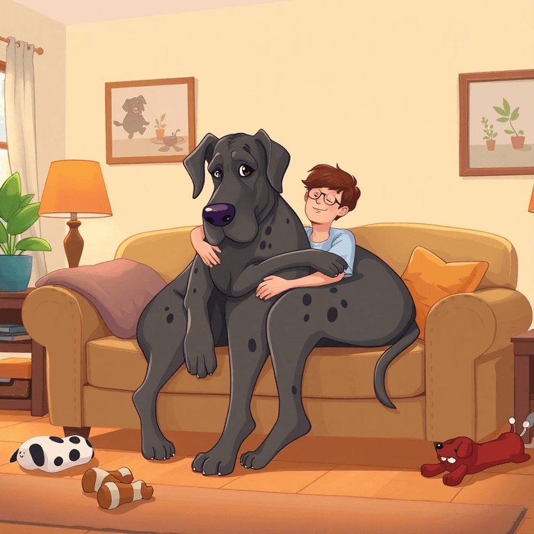 Cuddle Great Dane