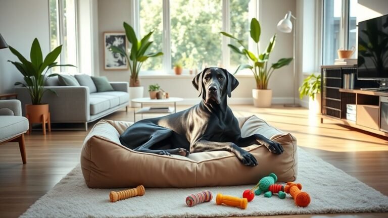 Great Dane in Apartment