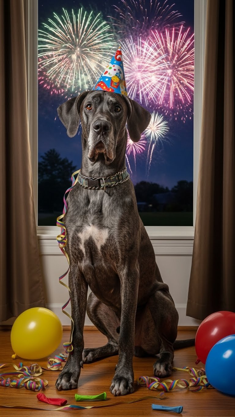 NEW YEARS GREAT DANE